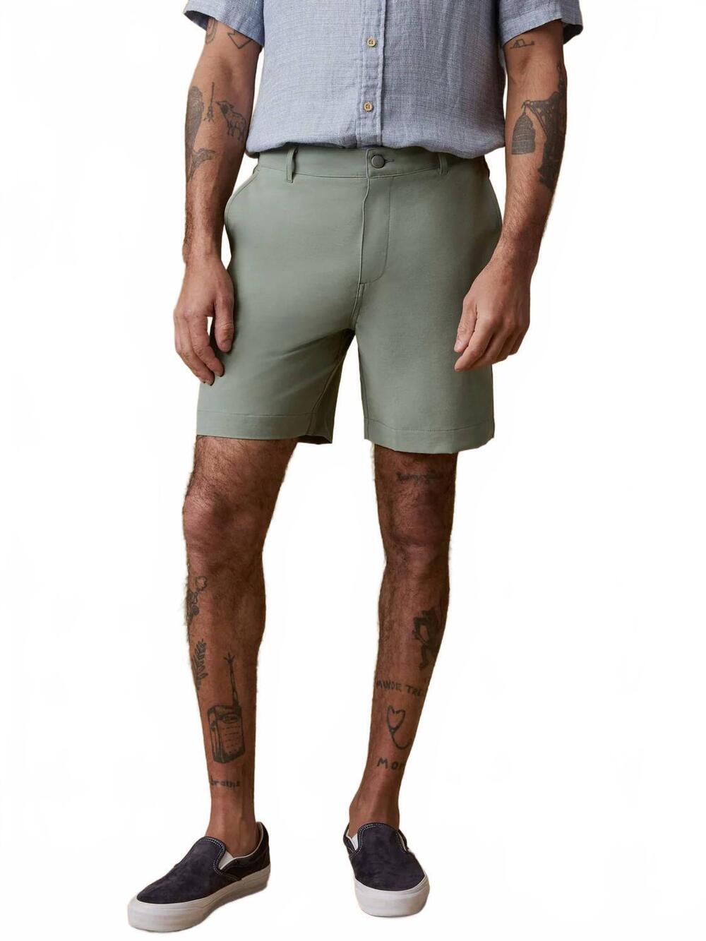 NEW FAHERTY all day short - 7" in trail olive